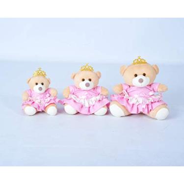 Imagem de Trio De Ursinhos Para Nichos 15 Cm 20 Cm 25 Cm Coroa - Princesa