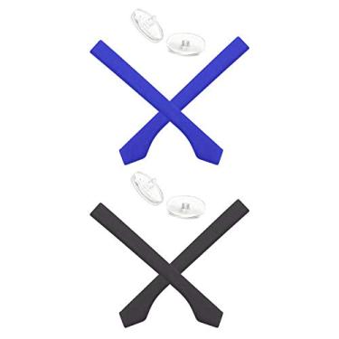 Imagem de Mryok — Protetor nasal de substituição para óculos de sol Oakley BoomStand – Opções, Blue & Black, One Size