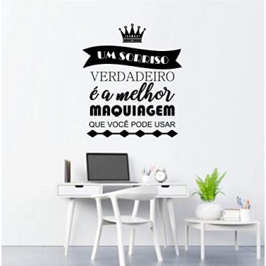 Imagem de Adesivo de Parede Frase mod48 Sorrir tamanho 50cmx60cm