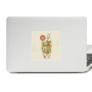 Imagem de Adesivo de vinil com estampa de suco de fruta de morango para laptop decoração de PC