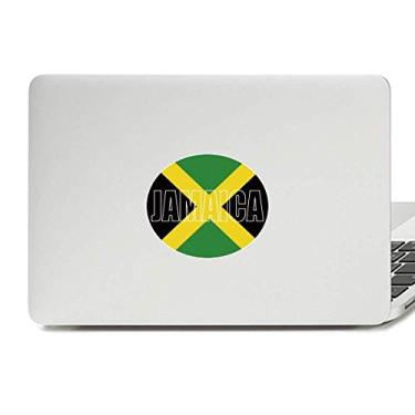Imagem de Adesivo de notebook com emblema de vinil da bandeira do país Jamaica