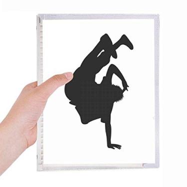 Imagem de Caderno de dança Hip Pop de mão com folhas soltas e diário recarregável