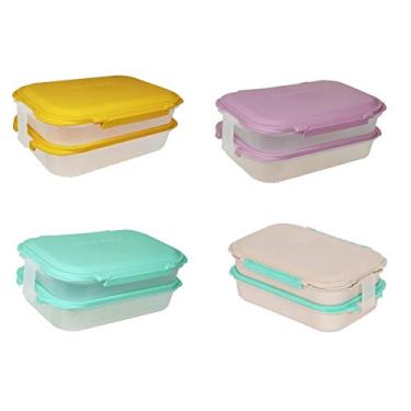 Imagem de Refil Pote Duplo com saladeira para Marmita Elétrica LIGHT Colorido Izumi Utensílios 1832 (0346)