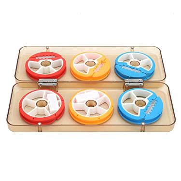 Imagem de Wosune Carretel de linha, carretel de linha de 6 eixos de silicone para pesca ao ar livre