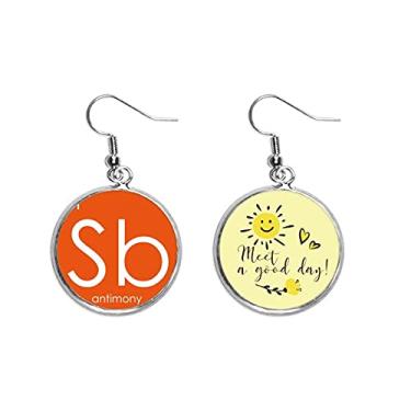 Imagem de Tabela Semetal de Elementos de Chessaria, Brincos de Flor de Sol Semetal Antimônio Sb Joias Moda