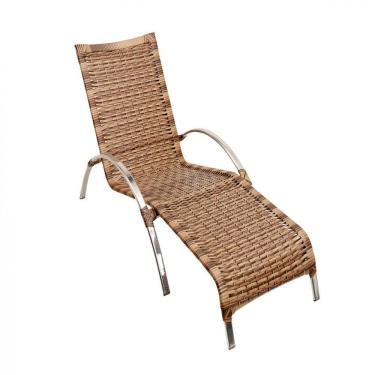 Imagem de Espreguiçadeira Em Alumínio e Fibra Sintética