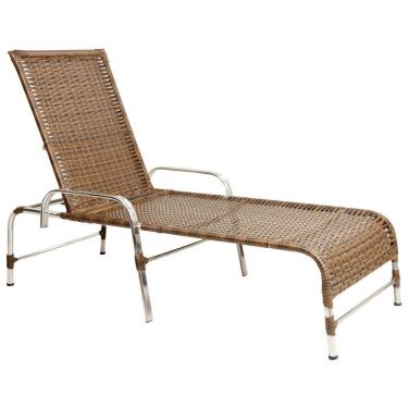 Imagem de Espreguiçadeira em Alumínio Para Decoração Piscina Jardim