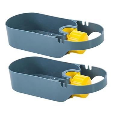 Imagem de STOBAZA 2 Pçs Suporte De Esponja Para Pia Escorredor De Pia De Lavar Louça Esponja De Lavar Louça Cesta De Secagem Prateleira Prateleiras De Armazenamento Prateleiras De Plástico