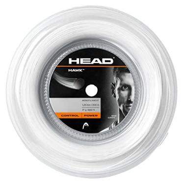 Imagem de HEAD Corda de Raquete de Tênis Hawk de 1,8 m - Monofilamento Calibre 16, Branco