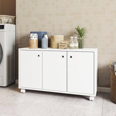 Imagem de Armário Multiuso 3 Portas 1 Prateleira MDP 15mm Branco
