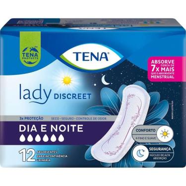 Imagem de Absorvente para Incontinência Urinária Tena Lady Discreet Dia e Noite 12 Unidades