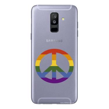 Imagem de Capa Case Capinha Samsung Galaxy A6 Plus Arco Iris Paz - Showcase