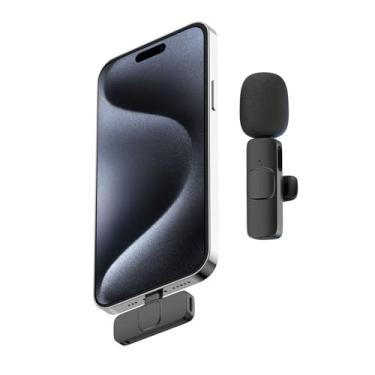 Imagem de Microfone Lapela Wireless Sem Fio Compativel Android Usb C Tipo C