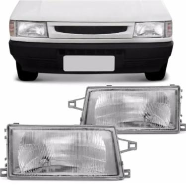 Imagem de Par Farol Uno Vidro 1991 92 93 94 96 97 98 99 2000 2001 2002