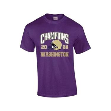 Imagem de Camiseta masculina Washington Football Champions de manga curta, Roxa, XXG