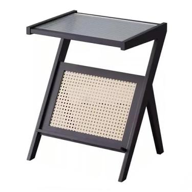 Imagem de Mesa Lateral De Madeira, Mesa Final Com Estrutura Estável, Mesa Lateral Para Espaços Pequenos, Mesa De Cabeceira Para Sala De Estar, Quarto E Escritório (Color : Style 5)