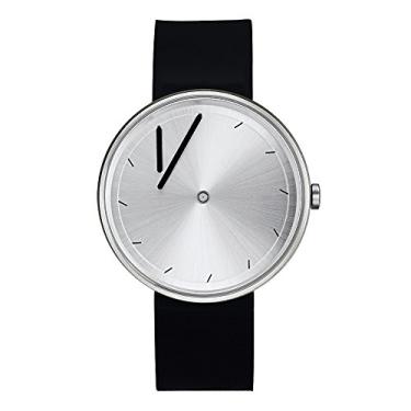Imagem de Projects Watches Relógio de pulso masculino analógico de 40 mm | Relógio Twirler Steel Quartzo japonês - Resistente à água até 30 metros, Preto, Japonês