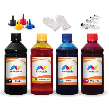 Imagem de Kit 4 Tinta Para Epson L4260 T504120 CMYK 500ml