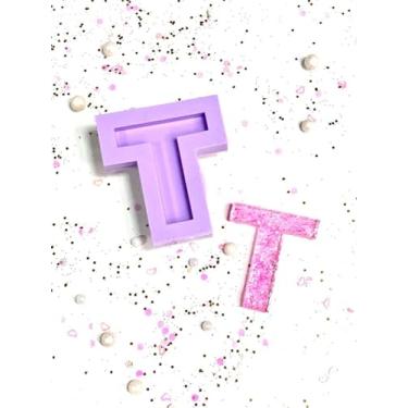 Imagem de Confeitaria dos Moldes, R183 Molde de silicone letra T resina decorar