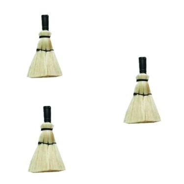Imagem de Kit 3 Vassoura Para Limpar teto Alto Sisal Limpa Remove Sujeira Limpeza Eficiente Multiuso Diversas Superfícies Removedor De Poeira Casa Sem Cabo