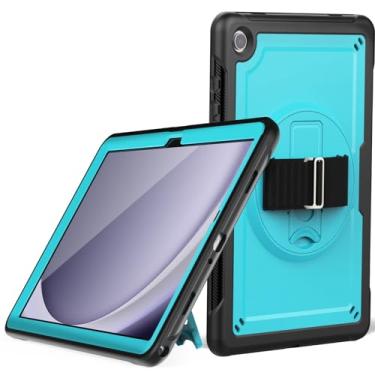 Imagem de Proteção para serviços pesados Capa para Samsung Galaxy Tab A9 Plus 11 polegadas 2023 (SM-X210/X216/X218), para crianças, capa resistente à prova de choque com protetor de tela/suporte ajustável, alça