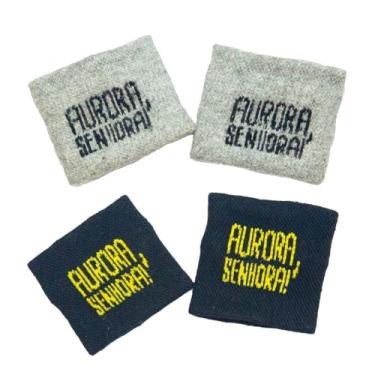 Imagem de Kit 2 unid Munhequeira BLW - Munhequeira Infantil para Introdução Alimentar (Preta e Cinza)