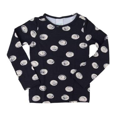 Imagem de Blusa Infantil Feminina Malwee Manga Longa Preta - 1000-Feminino