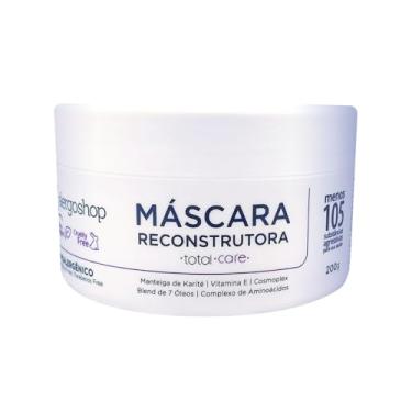 Imagem de Máscara Capilar Reconstrutora Total Care - 200gr | Manteiga de Karité | Vitamina E | Cosmoplex | Blend de 7 Óleos | Complexo de Aminoácidos (Calcium Active Veg)