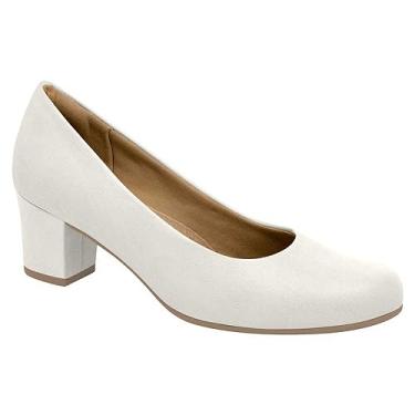 Imagem de Sapato Social Salto Médio Napa Branco Piccadilly 110072-3149