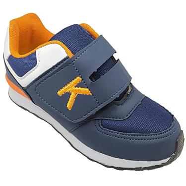 Imagem de Tênis Infantil Masculino KidStar Juvenil Escolar sem Cadarço Tamanho:29;Cor:Azul;Gênero:Meninos