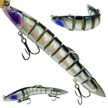 Imagem de Isca Artificial Articulada Tuvira Silver Pegadeira Tucunaré Robalos 14cm 21.4gr-Unissex