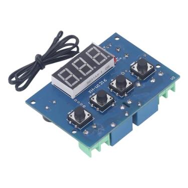 Imagem de Controlador Eletrônico de Termostato Com Display LCD, de Controle de Microcomputador de Nível Industrial, Controle de Temperatura Ajustável, Ampla Aplicação