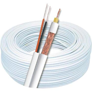 Imagem de Cabo Coaxial Bipolar Camera De Segurança 100mt  Malha 80 - Multitoc, C
