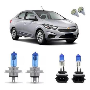 Imagem de Kit Lâmpada Super Brancas 8500k Novo Prisma H4 + H27 + Led - Tiger Aut