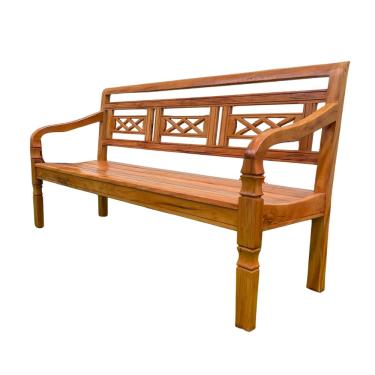 Imagem de Banco Namoradeira 3 Lugares Madeira de Demolição Modelo X Sudeste Rústico