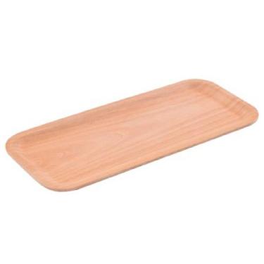 Imagem de 10 Bandejas de Madeira Tábua Retangular 34x15cm Decoração - Riodeouro
