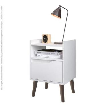 Imagem de Mesa mesinha de cabeceira pés palito criado estilo retrô, cantinho dec