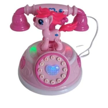 Imagem de Unicórnio Telefone Rosa Sons Toques Luzes Brilhantes Lilás - Toys