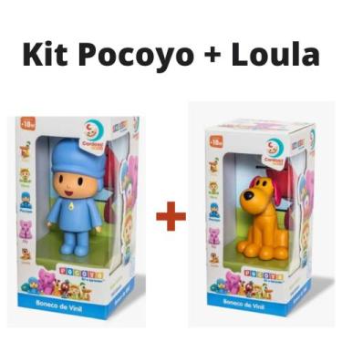 Imagem de Turma Do Pocoyo Kit 2 Bonecos Vinil Pocoyo + Loula - Cardoso Toys