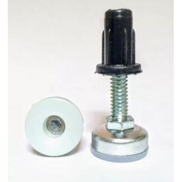 Imagem de Sapata Pe Niveladora 1/4 20mm C/bucha P/ Móveis Kit C/12 Uni - Caad