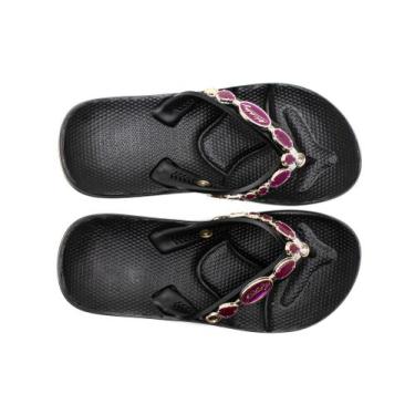 Imagem de Chinelo Feminino Barato Ortopédico Sandália Anti-Derrapante Vegano Com