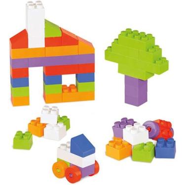 Imagem de Blocos Montar Rivas Block 21pçs Brinquedo Infantil Didático - Tateti