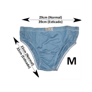 Imagem de Kit 10 Cuecas Slip Cueca Masculina 100% Algodão - Plus Size G3 G2 G1 G