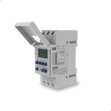 Imagem de Temporizador Digital Para Trilho Din 127v Timer TM-ED127DIN - Enerbras