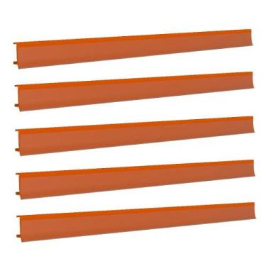 Imagem de Porta Etiqueta Bandeja Gondola Fit 90 Cm Laranja Kit Com 30 - Amapá