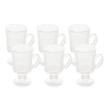 Imagem de Conjunto 6 Taças para Cappuccino e Pe de Vidro Sodo-calcico 114ml Lyor