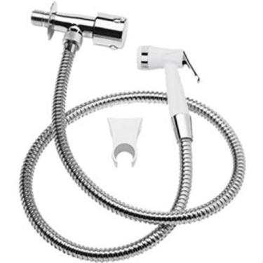 Imagem de Ducha Higiênica Luxo Metal e Gatilho em Abs Com Acionamento Branco 1,2