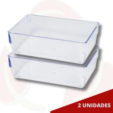 Imagem de Conjunto Porta Objetos Transparente Organizador Gaveta 2 Uni - PLASTUT