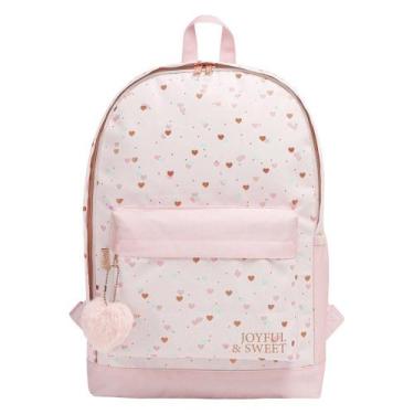 Imagem de Mochila Costas Académie Coração Metalizado Lilás Tilibra