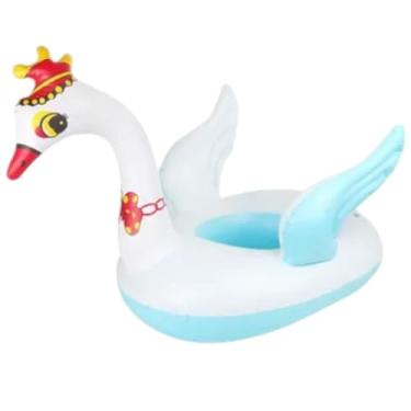 Imagem de Boia Inflável Animais Infantil Verão Água Crianca Infantil Bóia Não Fura Piscina Praia Elefante Verão Água Menino Menina Fralda Boia Infantil Assento Inflável Bebê (CISNE AZUL)